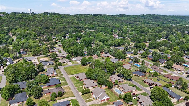 2314 W 7th St, Russellville, AR 72801 - drone / aerial view with a residential view and a wooded view