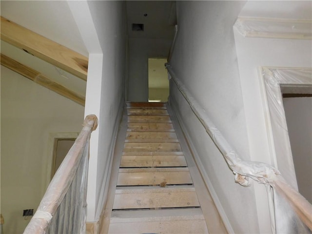 view of stairs