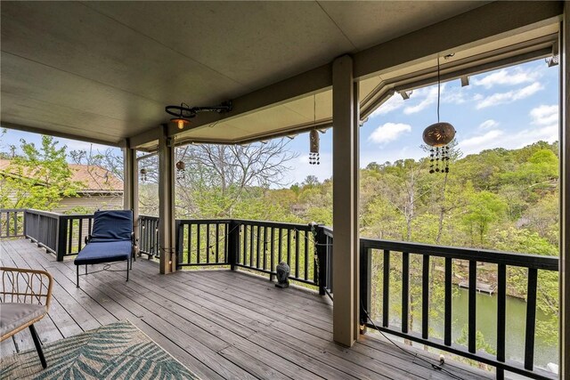 57 Dunsford Dr, Bella Vista, AR 72715 - view of wooden terrace