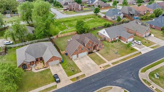 drone / aerial view featuring a residential view