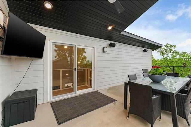 view of patio / terrace with outdoor dining space