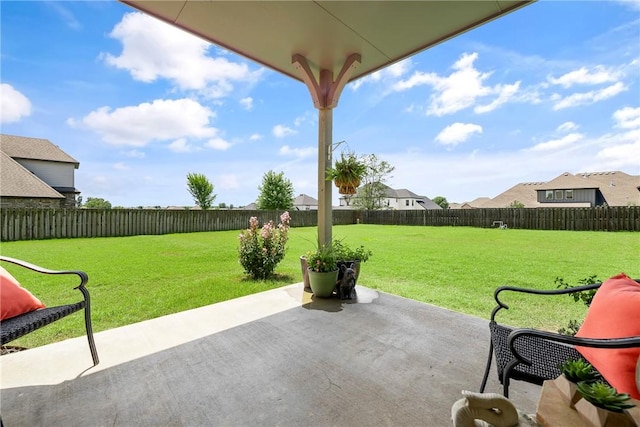 view of patio / terrace with a fenced backyard