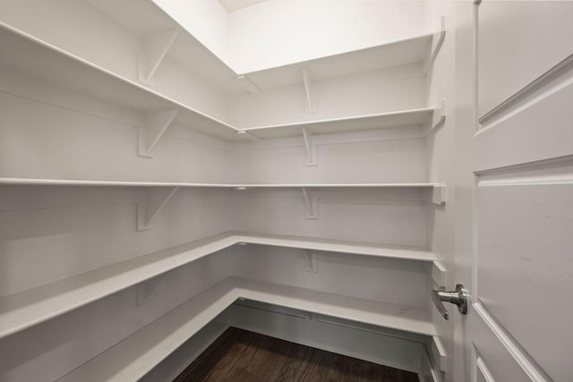 view of storage area