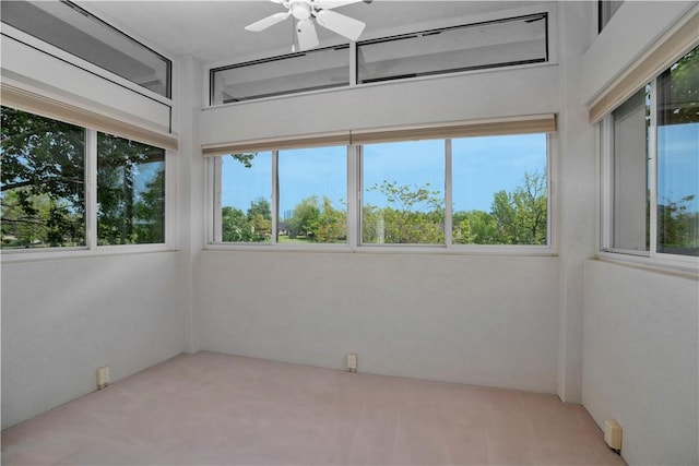 unfurnished sunroom with a healthy amount of sunlight