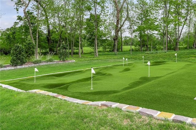 4107 W Seminole Dr, Rogers, AR 72758 - view of home's community with view of golf course and a yard