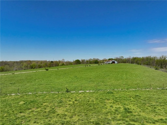 exterior space featuring a rural view