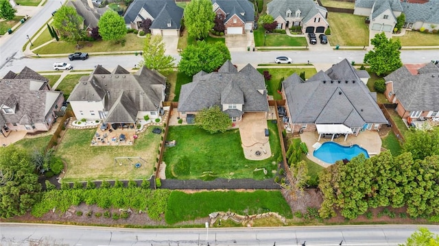 bird's eye view featuring a residential view