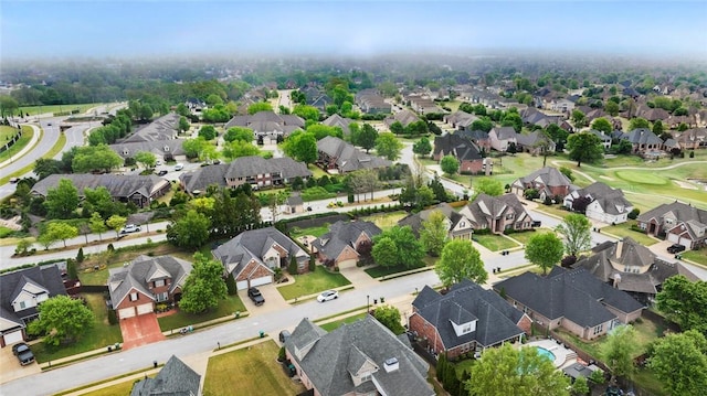 bird's eye view with a residential view