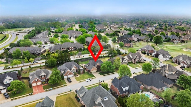 drone / aerial view featuring a residential view