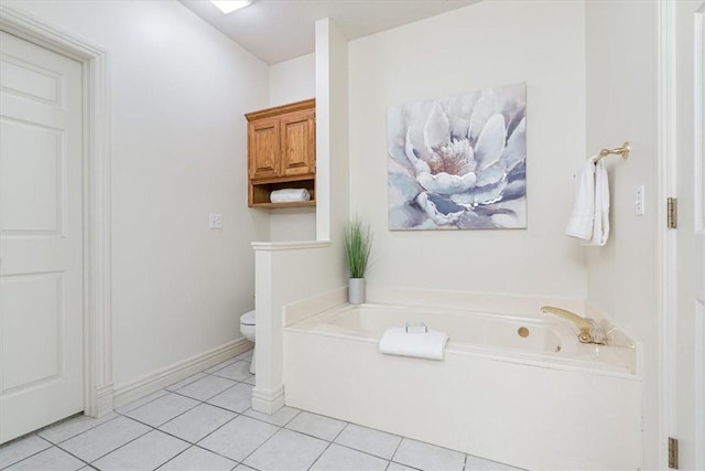 2 Breton Ln, Bella Vista, AR 72715 - full bath with a garden tub, tile patterned floors, toilet, and baseboards