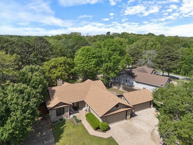 2 Breton Ln, Bella Vista, AR 72715 - view of subject property featuring a heavily wooded area