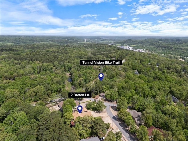 2 Breton Ln, Bella Vista, AR 72715 - aerial view of a heavily wooded area