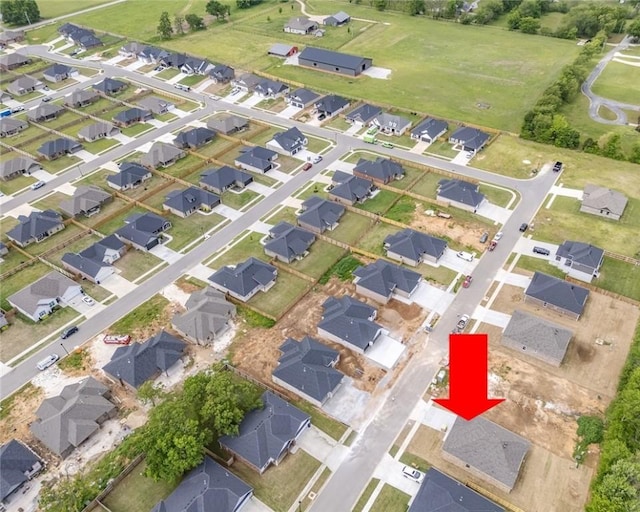 drone / aerial view featuring a residential view