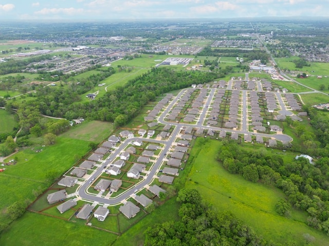 bird's eye view featuring a residential view