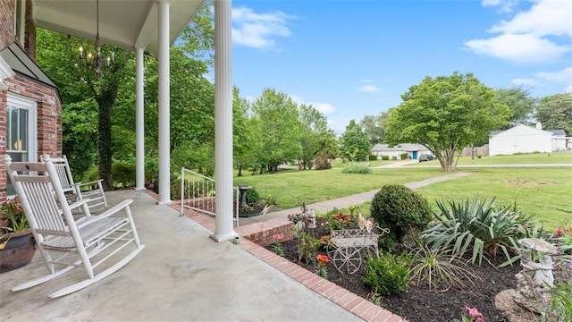 1100 N Lowell Rd, Springdale, AR 72784 - view of patio / terrace with covered porch