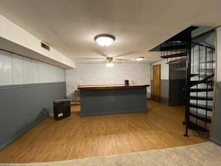 6 Briarwood Ln, Clarksville, AR 72830 - bar area with wood finished floors and stairs
