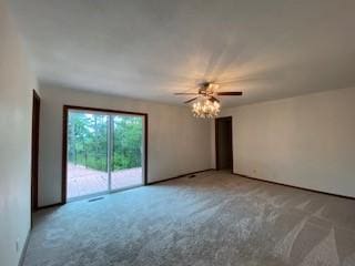6 Briarwood Ln, Clarksville, AR 72830 - spare room featuring light carpet and ceiling fan