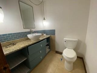 6 Briarwood Ln, Clarksville, AR 72830 - bathroom featuring toilet, vanity, and tile patterned floors