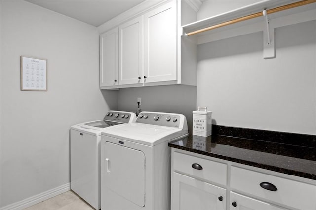 11003 David Ct, Siloam Springs, AR 72761 - laundry room featuring cabinet space, baseboards, and washer and dryer