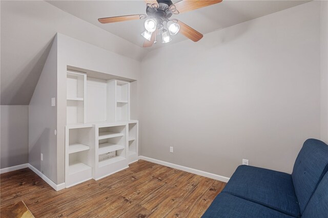 6431 Summer Shade, Van Buren, AR 72956 - unfurnished room with baseboards, wood-type flooring, and lofted ceiling