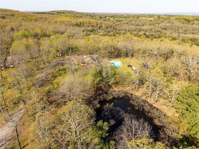 6431 Summer Shade, Van Buren, AR 72956 - bird's eye view with a water view and a view of trees