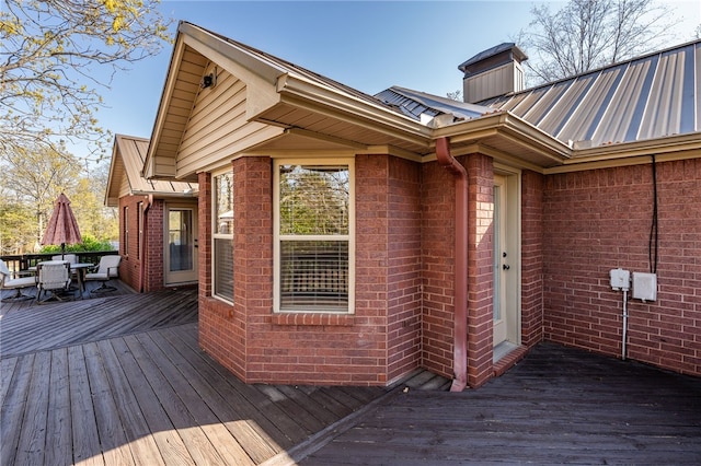 6431 Summer Shade, Van Buren, AR 72956 - wooden terrace featuring outdoor dining area