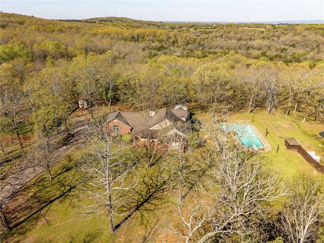 6431 Summer Shade, Van Buren, AR 72956 - bird's eye view featuring a view of trees