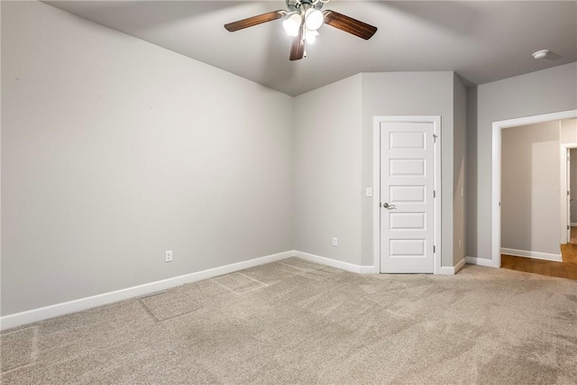 2109 Abbott Ln, Pea Ridge, AR 72751 - carpeted empty room featuring ceiling fan, baseboards, and a smoke detector