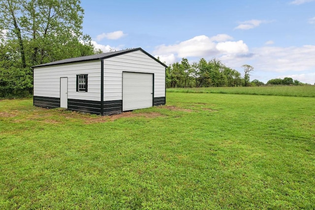 view of outbuilding with an outbuilding
