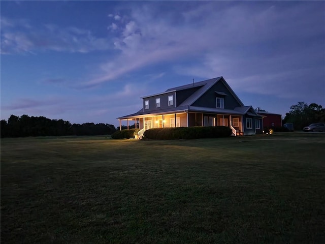 16000 Peterson Rd, Gentry, AR 72734 - view of front of house featuring a front yard and a porch