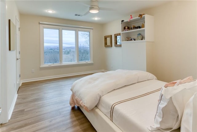 1800 Wheaton Trce, Fort Smith, AR 72908 - bedroom with recessed lighting, baseboards, visible vents, and wood finished floors