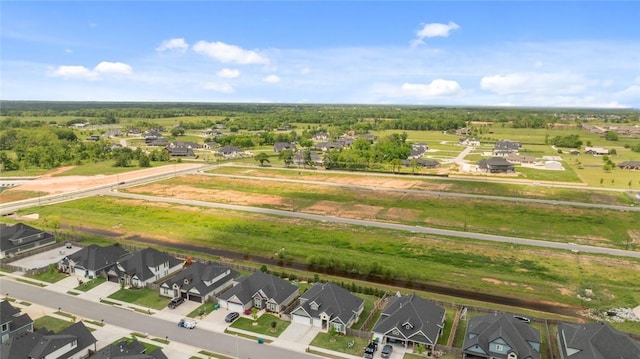 aerial view of residential area