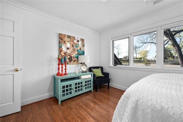 5008 Cliff Dr, Fort Smith, AR 72903 - bedroom with baseboards, crown molding, and wood-type flooring