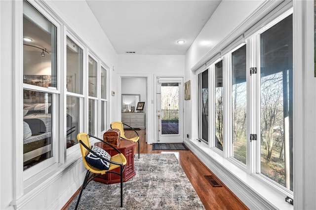 5008 Cliff Dr, Fort Smith, AR 72903 - sunroom featuring wood finished floors