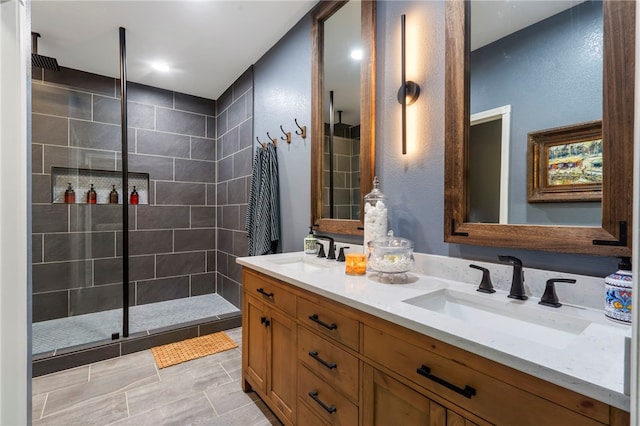 7 Croft Ledge Dr, Bentonville, AR 72712 - bathroom with tiled shower and double vanity