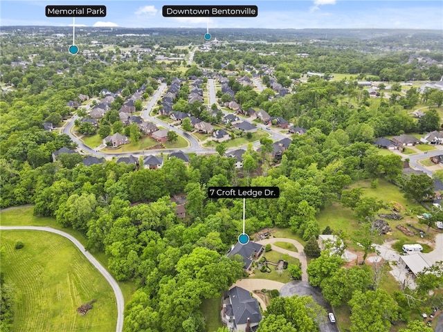 7 Croft Ledge Dr, Bentonville, AR 72712 - view of property location with nearby suburban area