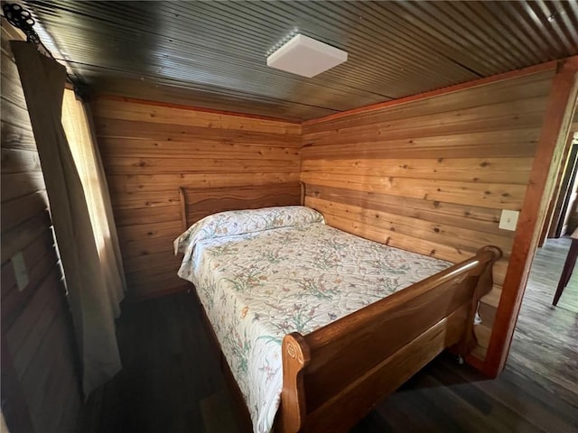 4401 Ar 74e, Jasper, AR 72641 - bedroom with wooden walls and wood finished floors