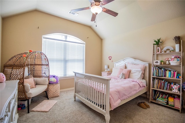 3113 Raven Ln, Fayetteville, AR 72704 - bedroom with multiple windows, vaulted ceiling, and carpet floors
