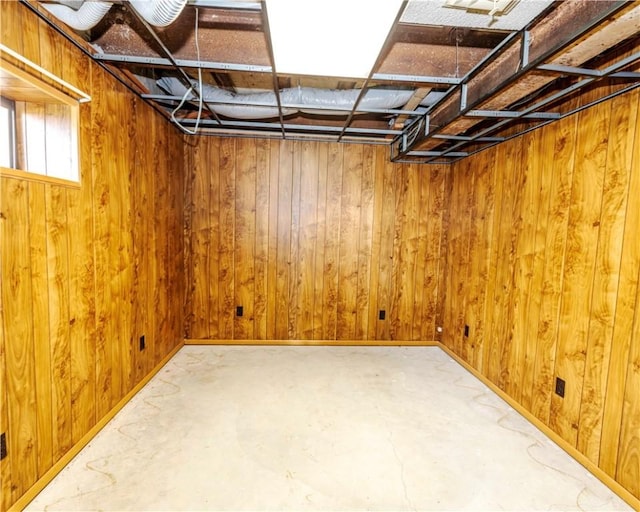 315 N Letitia Ave, Fayetteville, AR 72701 - basement featuring wooden walls
