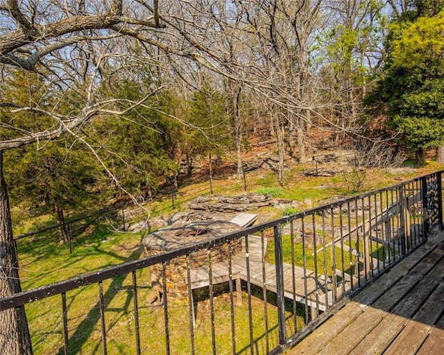 315 N Letitia Ave, Fayetteville, AR 72701 - view of wooden terrace