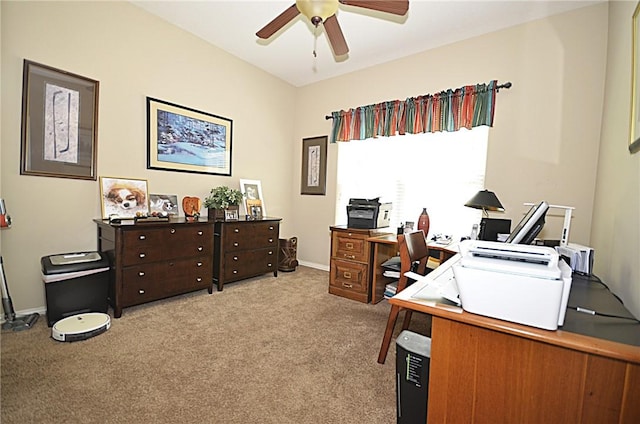42 Sable Dr, Bella Vista, AR 72715 - office with ceiling fan, carpet floors, and baseboards