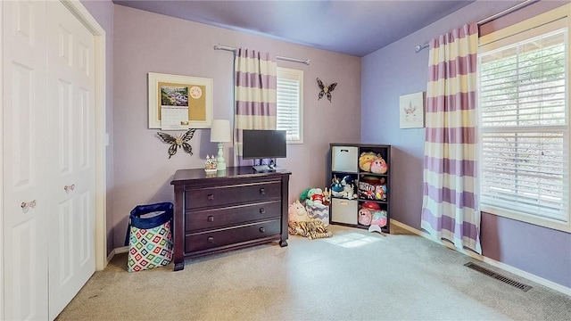 2341 N Fox Trl, Fayetteville, AR 72703 - carpeted bedroom with visible vents and baseboards