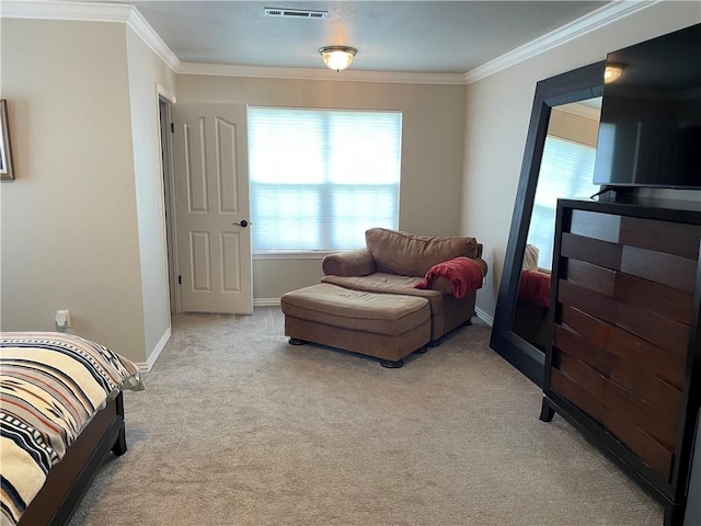 814 Irelan St, Lowell, AR 72745 - carpeted bedroom with crown molding, baseboards, and visible vents
