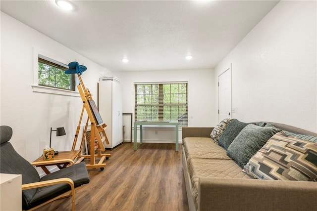 8 Eddy Ln, Bella Vista, AR 72715 - living room with dark wood-style floors and recessed lighting