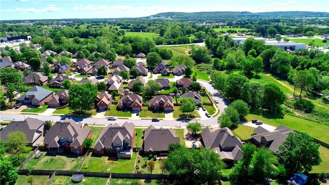 drone / aerial view with a residential view