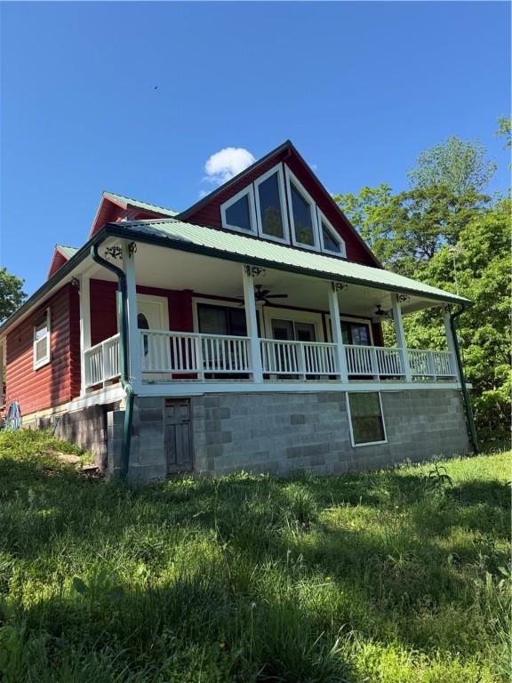 2132 County Road 246, Berryville, AR 72616 - view of front facade featuring ceiling fan