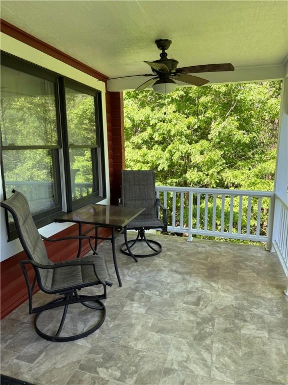 2132 County Road 246, Berryville, AR 72616 - exterior space with a ceiling fan