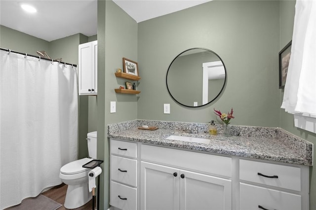 101 Carter Ln, Elkins, AR 72727 - bathroom with toilet and vanity