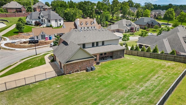 aerial perspective of suburban area