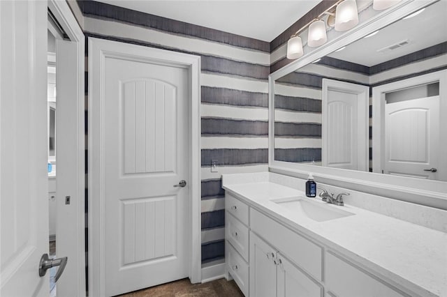 bathroom featuring vanity